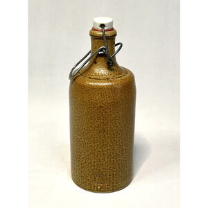 Vintage MKM German Stoneware Beer Bottle Porcelain Lid Bale Top Collectible